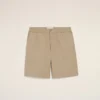 Short Ami de Coeur en coton beige à taille élastiquée