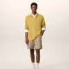 Short Ami de Coeur en coton beige à taille élastiquée
