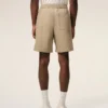 Short Ami de Coeur en coton beige à taille élastiquée
