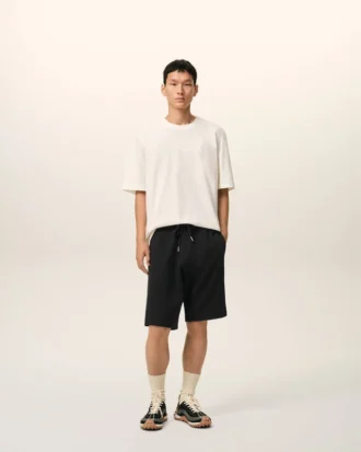 Short Ami de Coeur en coton noir