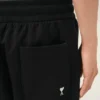 Short Ami de Coeur en coton noir
