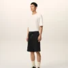Short Ami de Coeur en coton noir
