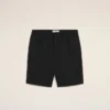 Short Ami de Coeur en coton noir à taille élastiquée