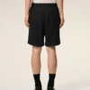 Short Ami de Coeur en coton noir à taille élastiquée