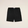 Short Ami de Coeur en nylon noir à taille élastiquée et clous