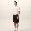 Short Ami de Coeur en nylon noir à taille élastiquée et clous