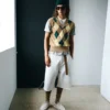Short ample en coton blanc