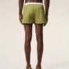 Short de bain en nylon vert