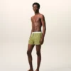Short de bain en nylon vert