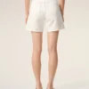 Short en coton blanc avec étiquette Ami Paris Heritage