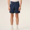 Short en coton bleu avec étiquette Ami Paris Heritage