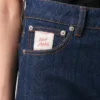 Short en coton bleu avec étiquette Ami Paris Heritage