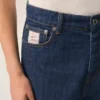 Short en coton bleu avec étiquette Ami Paris Heritage