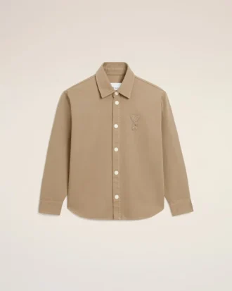 Surchemise Ami de Coeur en coton tricoté beige