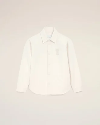 Surchemise Ami de Coeur en coton tricoté blanc