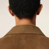 Surchemise en cuir marron