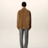 Surchemise en cuir marron