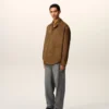 Surchemise en cuir marron