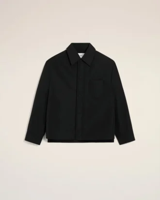 Surchemise matelassée Ami de Coeur en taffetas noir