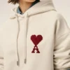 Sweat Ami de Coeur Hoodie en coton blanc