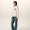 Sweat Ami de Coeur Hoodie en coton blanc