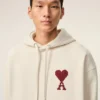 Sweat Ami de Coeur Hoodie en coton blanc