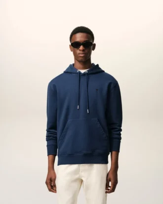 Sweat Ami de Coeur Hoodie en coton bleu