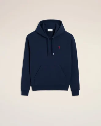 Sweat Ami de Coeur Hoodie en coton bleu et rouge