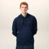 Sweat Ami de Coeur Hoodie en coton bleu et rouge