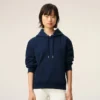 Sweat Ami de Coeur Hoodie en coton bleu et rouge