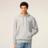 Sweat Ami de Coeur Hoodie en coton gris contrasté