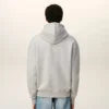 Sweat Ami de Coeur Hoodie en coton gris contrasté