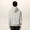 Sweat Ami de Coeur Hoodie en coton gris contrasté