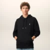 Sweat Ami de Coeur Hoodie en coton noir