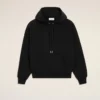 Sweat Ami de Coeur Hoodie noir en coton avec motif Ami de Coeur en relief