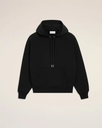 Sweat Ami de Coeur Hoodie noir en coton avec motif Ami de Coeur en relief