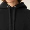 Sweat Ami de Coeur Hoodie noir en coton avec motif Ami de Coeur en relief