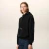 Sweat Ami de Coeur Hoodie noir en coton avec motif Ami de Coeur en relief
