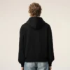 Sweat Ami de Coeur Hoodie noir en coton avec motif Ami de Coeur en relief