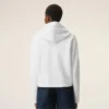 Sweat à capuche court Ami de Coeur en coton blanc