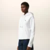 Sweat à capuche court Ami de Coeur en coton blanc