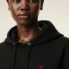 Sweat à capuche noir Red Ami de Coeur Hoodie