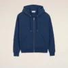 Sweat à capuche zippé Ami de Coeur en coton bleu