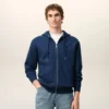 Sweat à capuche zippé Ami de Coeur en coton bleu