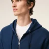 Sweat à capuche zippé Ami de Coeur en coton bleu
