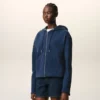 Sweat à capuche zippé Ami de Coeur en coton bleu