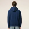 Sweat à capuche zippé Ami de Coeur en coton bleu