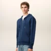 Sweat à capuche zippé Ami de Coeur en coton bleu