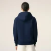 Sweat à capuche zippé Red Ami de Coeur en coton bleu et rouge