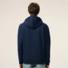 Sweat à capuche zippé Red Ami de Coeur en coton bleu et rouge